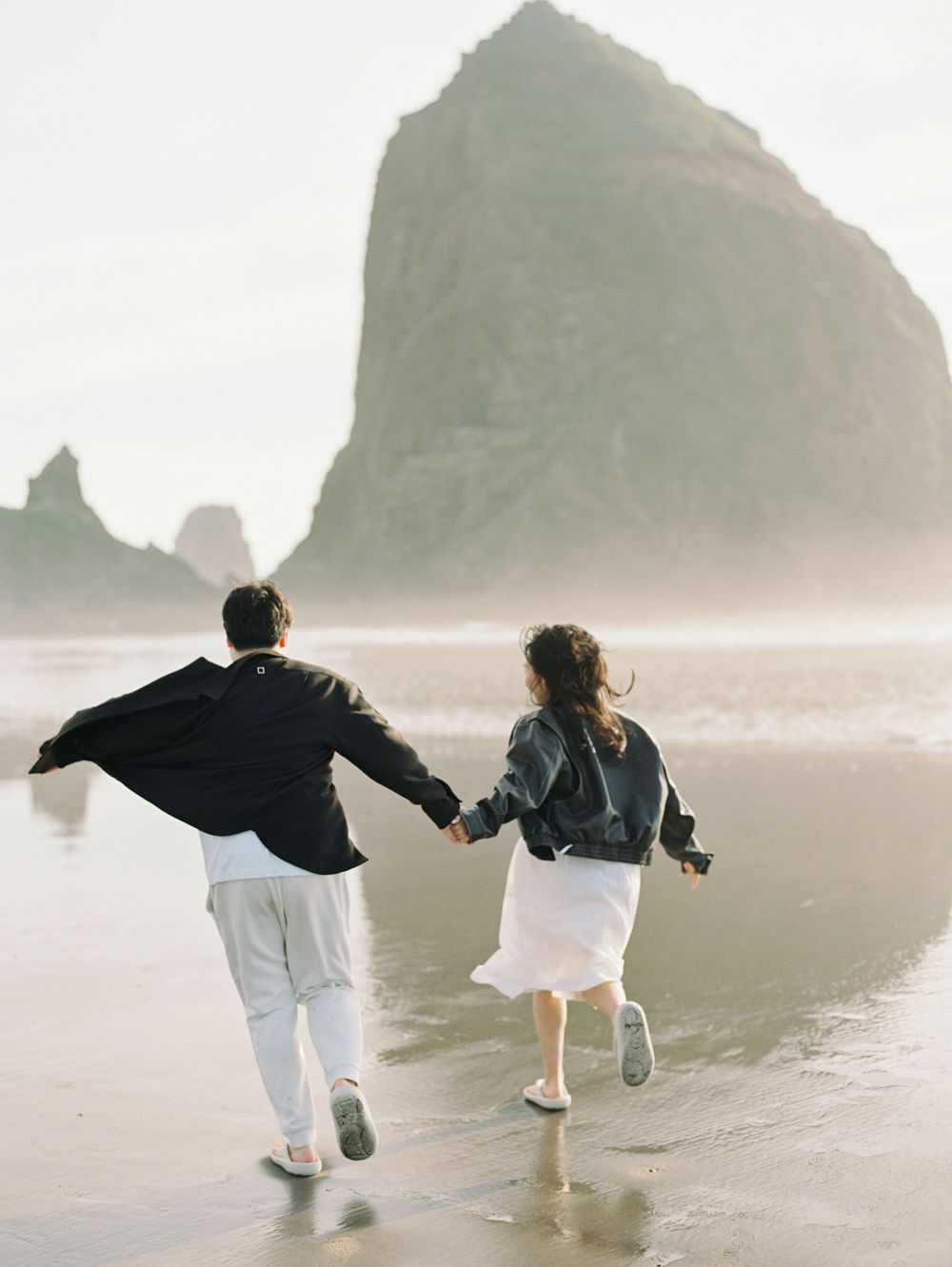The couple in Cannon Beach