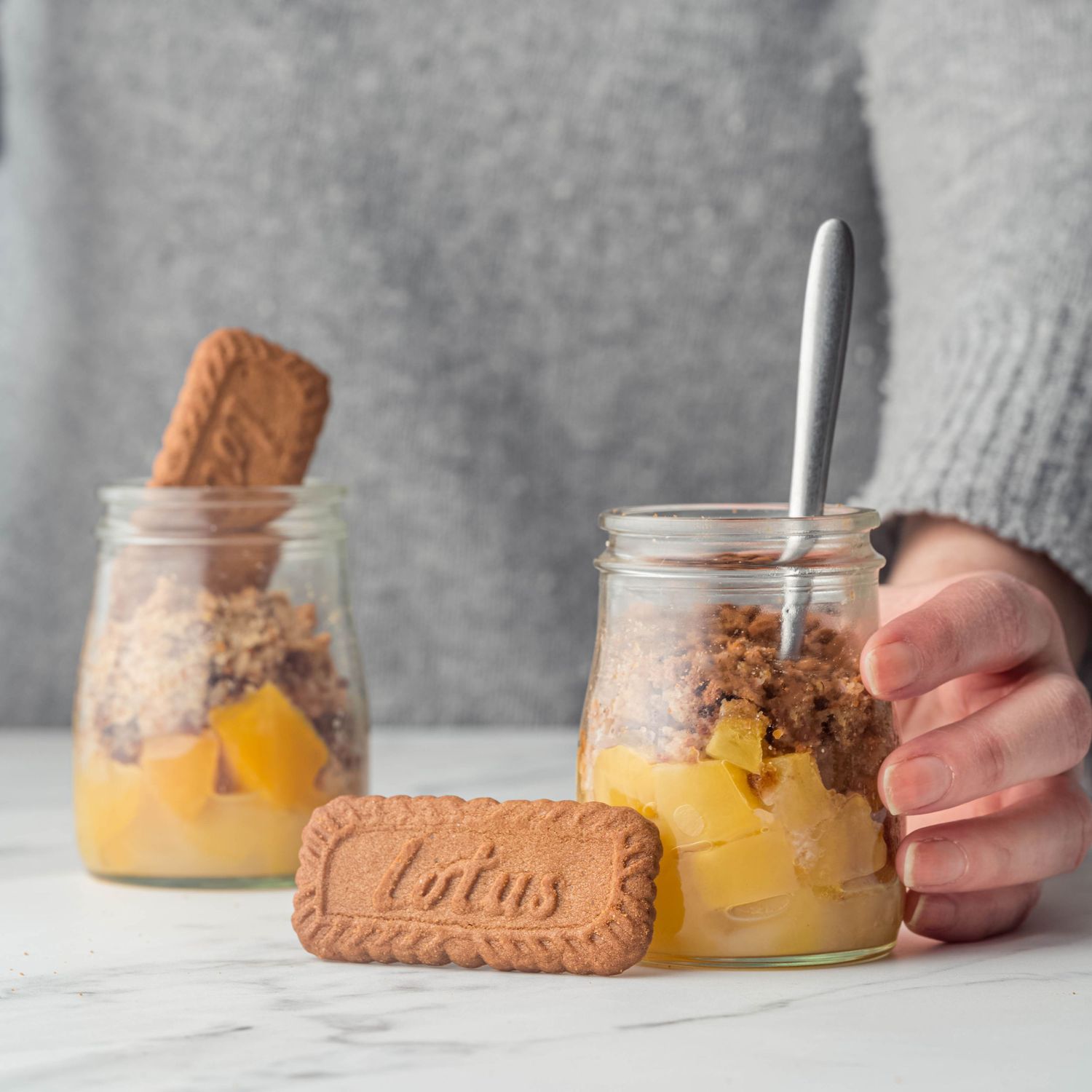 Création de recettes avec photo pour la marque Lotus du Groupe Biscoff par Mélanie Rousselle, photographe culinaire