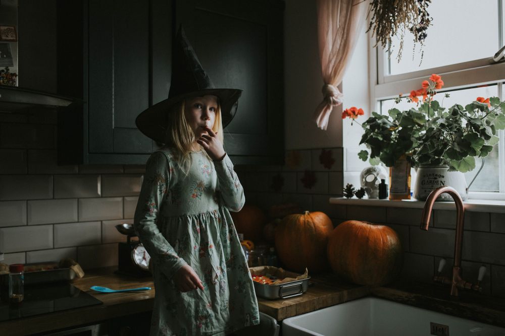 Halloween themed photoshoot natural light leeds