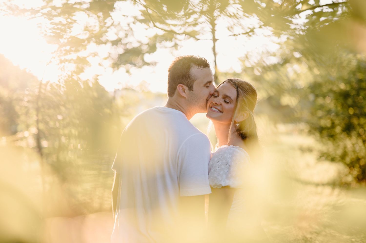 golden hour session couple portrait in cincinnati oh by K Herman Photography