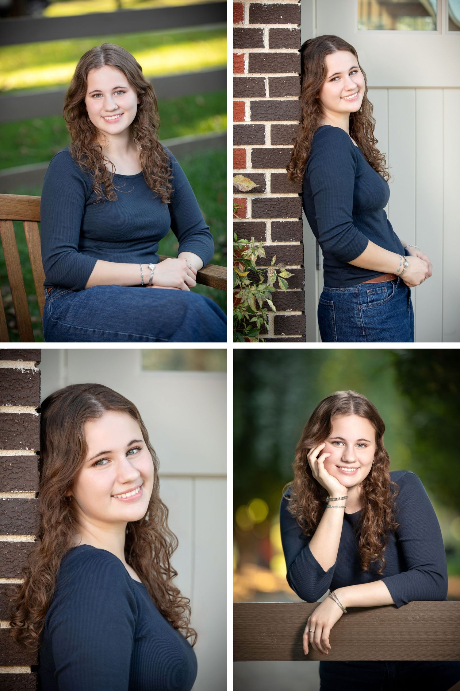 Columbus Ohio senior pictures at Community Gardens featuring natural poses, greenery, and classic senior photography.