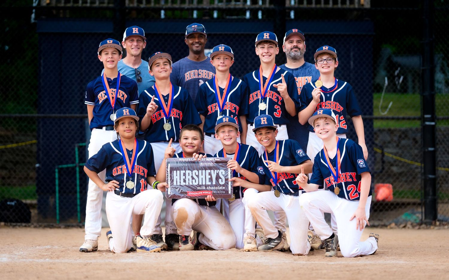 Hershey Little League 12U Champions baseball team photo at Summer Slam Championships, by Deanna Fox, SportsFox Photography, Hershey PA