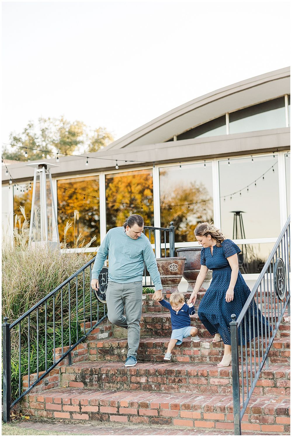Slanovec family enjoying a family photography session at East Ridge Country Club in Shreveport Louisiana