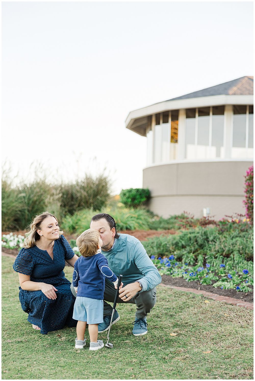 Slanovec family enjoying a family photography session at East Ridge Country Club in Shreveport Louisiana