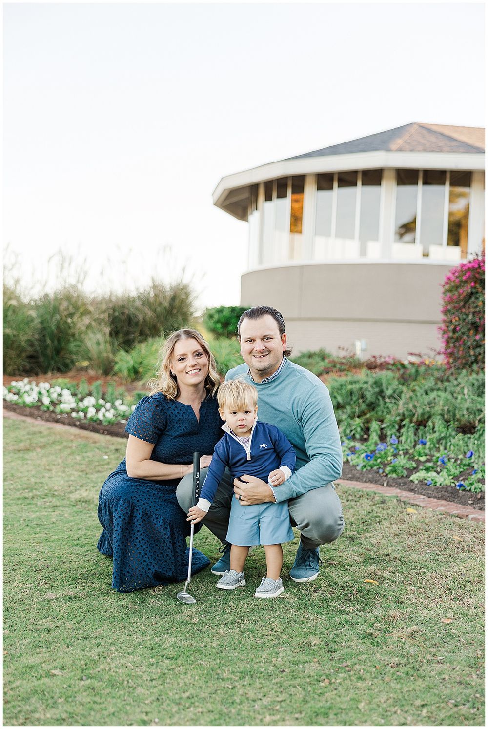 Slanovec family enjoying a family photography session at East Ridge Country Club in Shreveport Louisiana