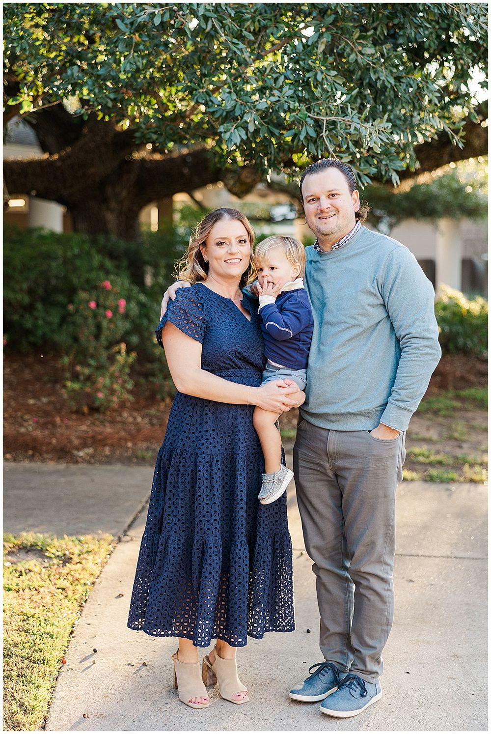 Slanovec family enjoying a family photography session at East Ridge Country Club in Shreveport Louisiana