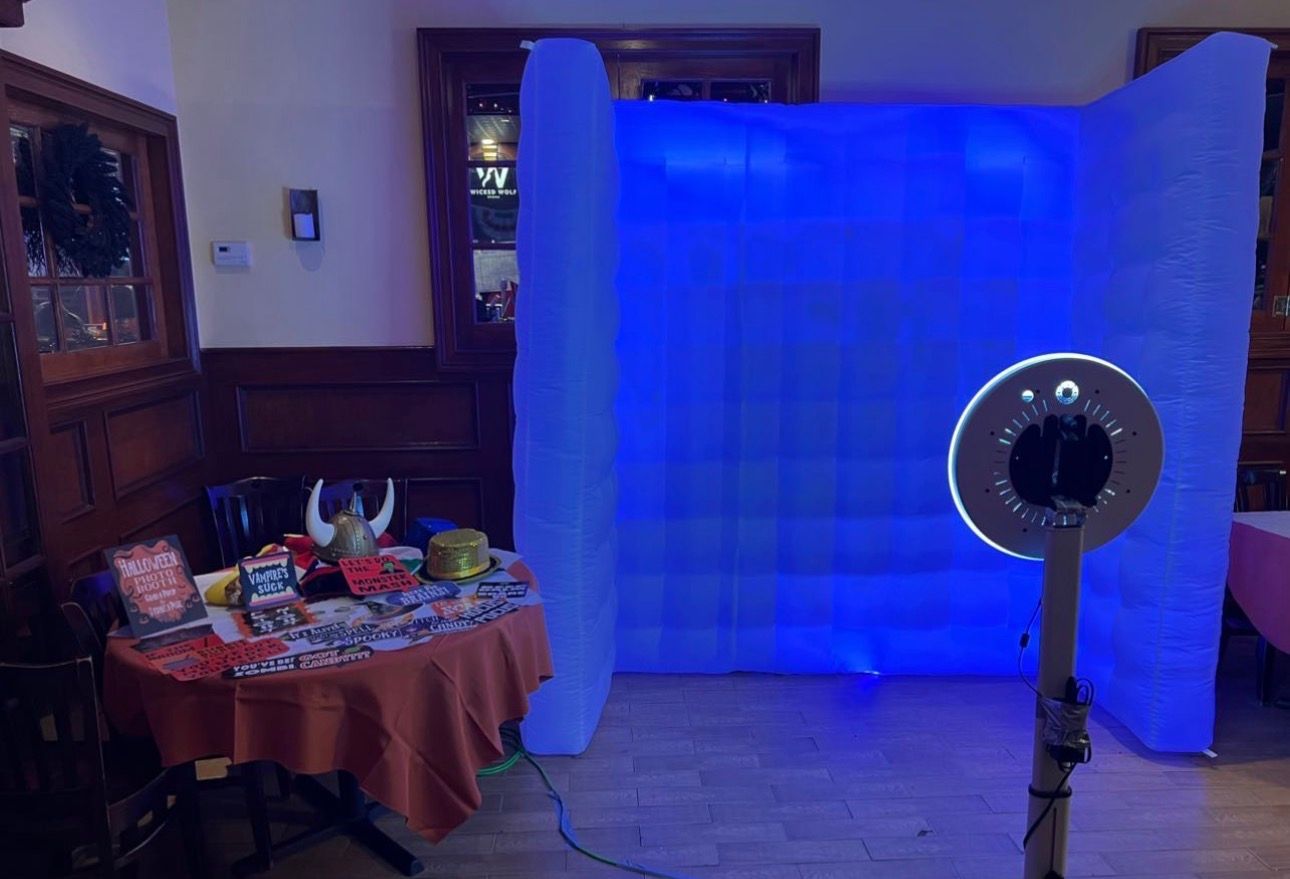 white open booth
