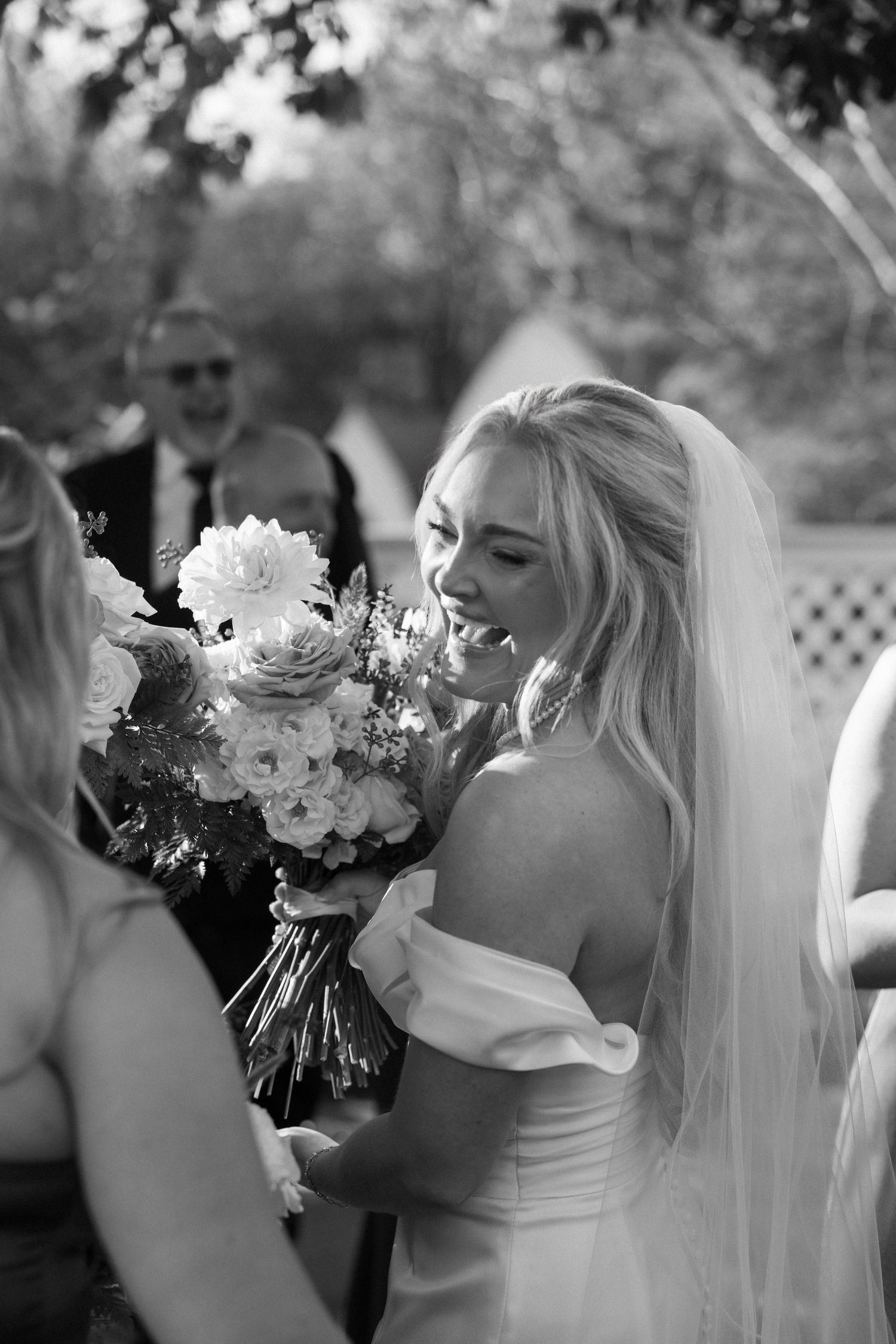 Candid moments of a bride on her wedding day at the Wildflower 301 in Greensboro, Georgia.