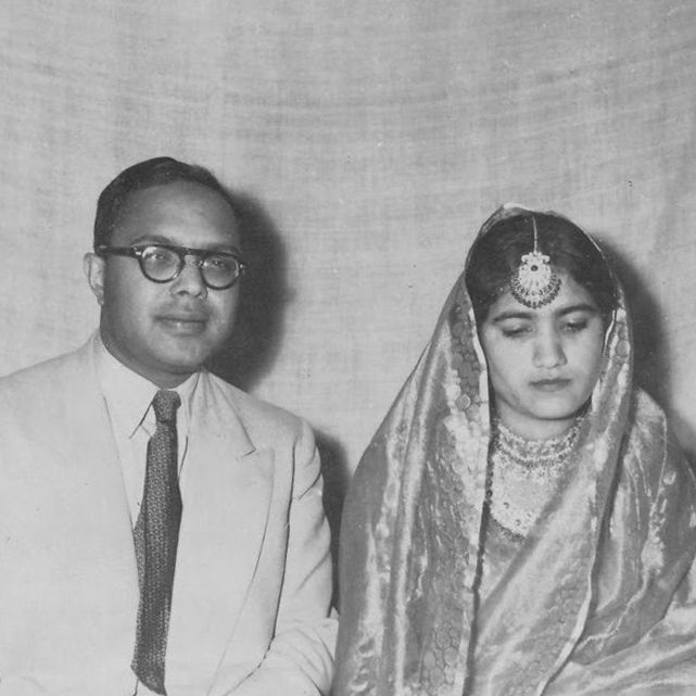 Pakistani grandparents at their wedding