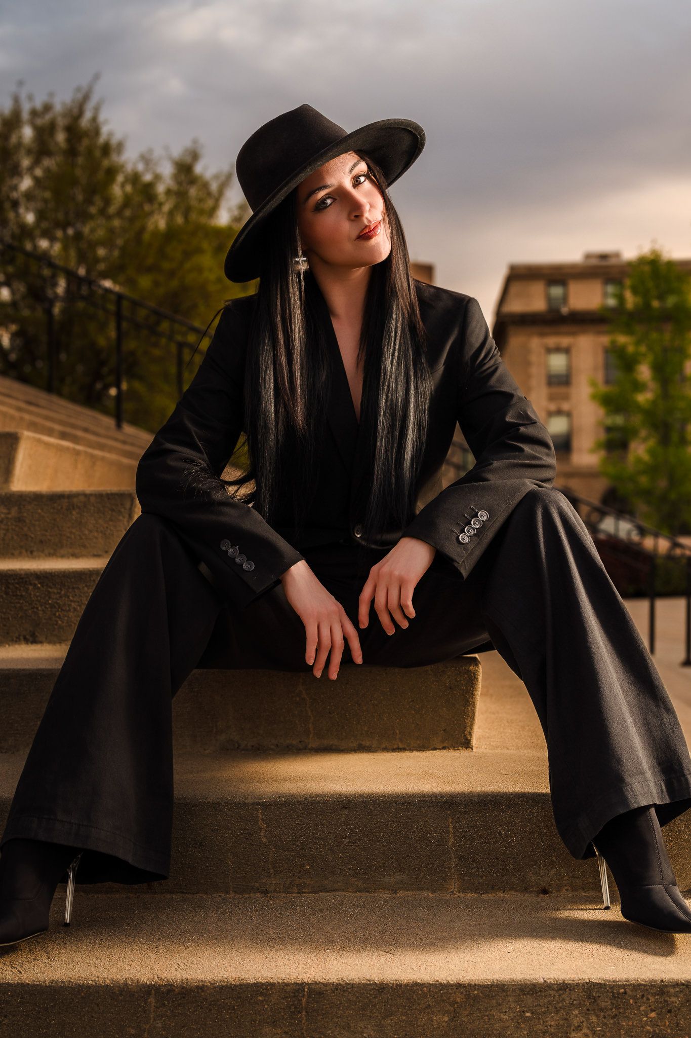 Senior Portraits Boise Capital Building Downtown Boise, Boise portrait and fashion photographer.
