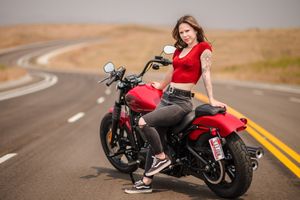 Senior Photo Ideas with a Motorcycle, Senior Pictures, Boise Photographer, Model Shoots