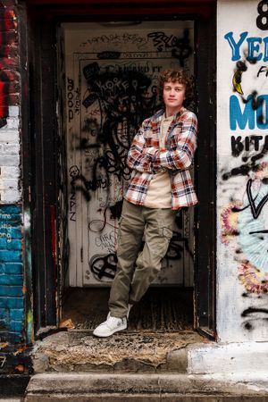 Boise Portrait Photographer, High School Senior Pictures, Freak Alley, Male Portraits