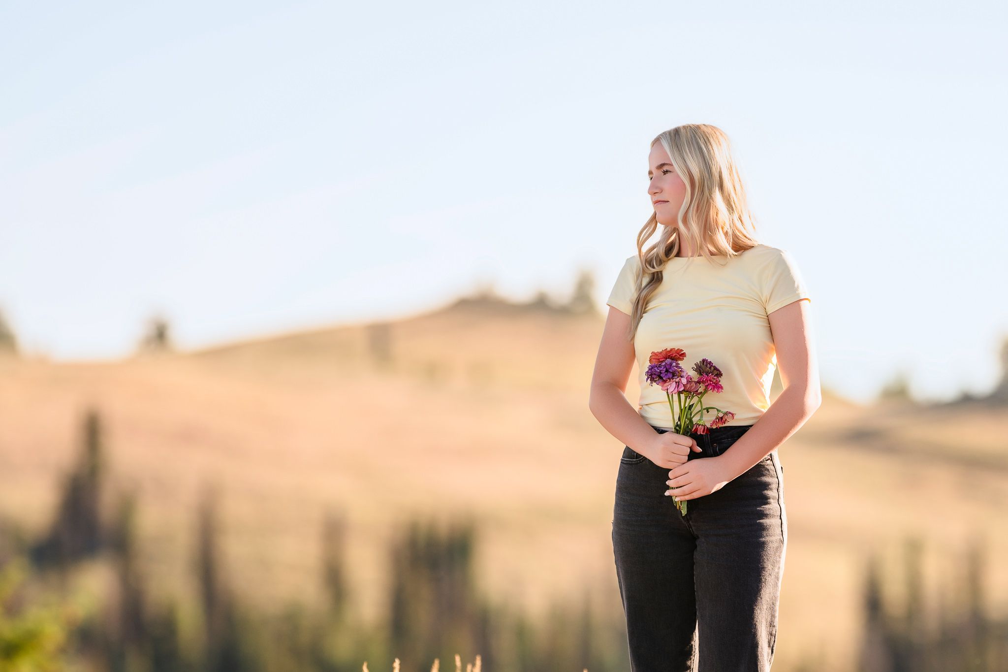 Girls Senior Photos in the Mountains Glenns Ferry Idaho. Natural Portraits in some of Idaho's prettiest mountain areas.
