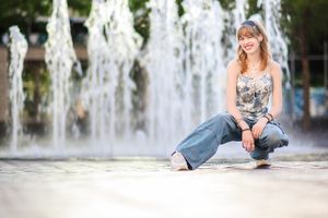 High School Senior Portrait Photographer, Boise Grove Plaza, Boise Portrait Photographer, Fashion Inspired Female Portraits
