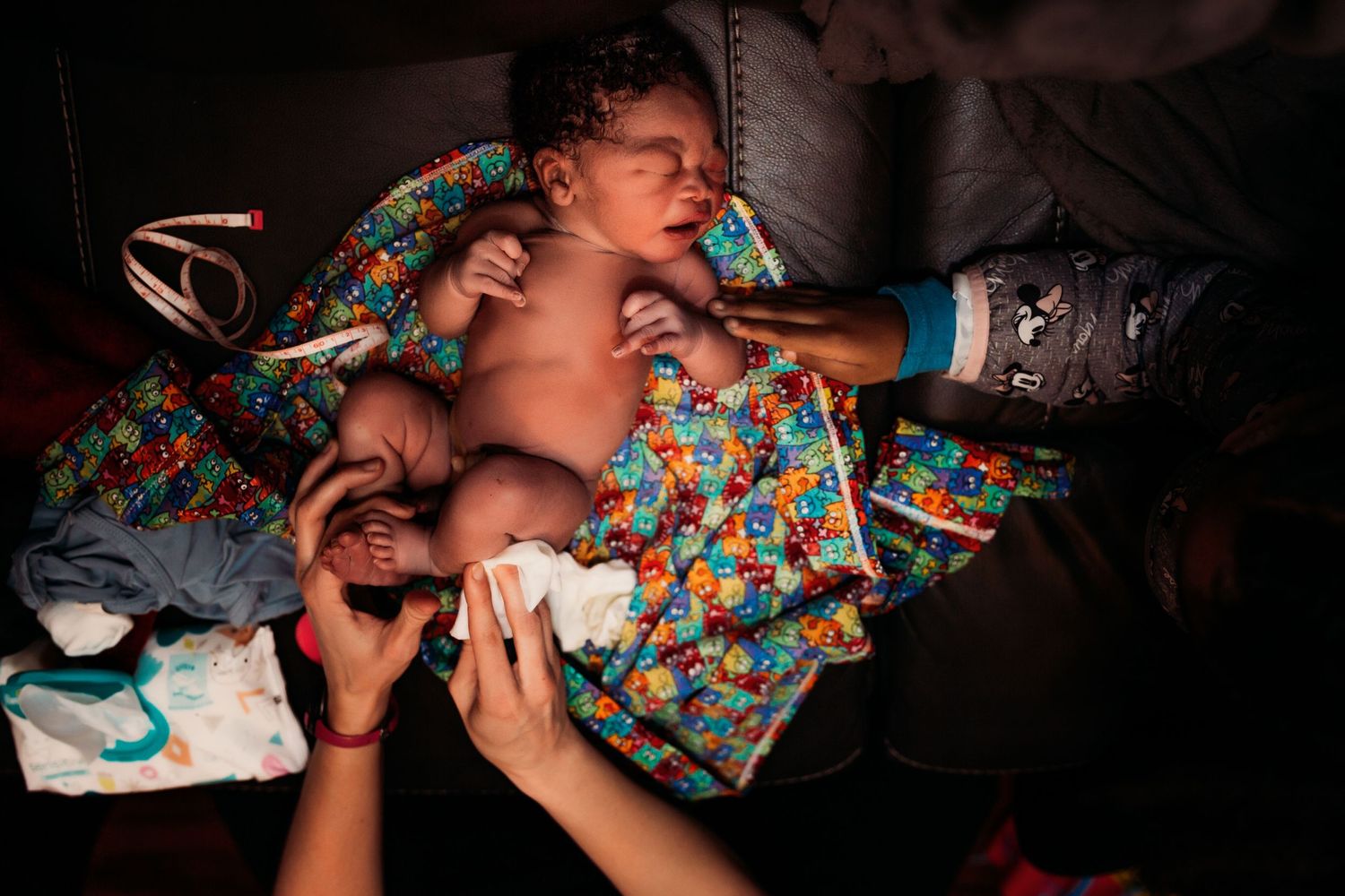 Newborn boy after home birth Tulsa,Ok Tulsa birth photographer