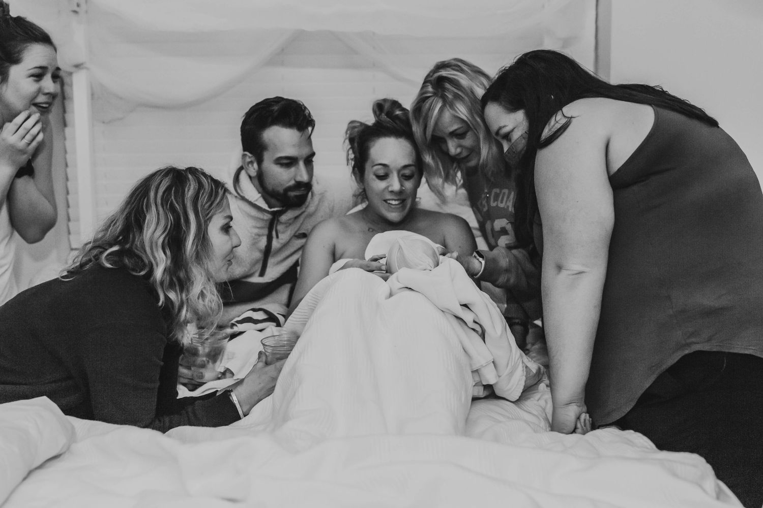 newborn baby boy deliver at Breathe birthing center in tulsa, ok