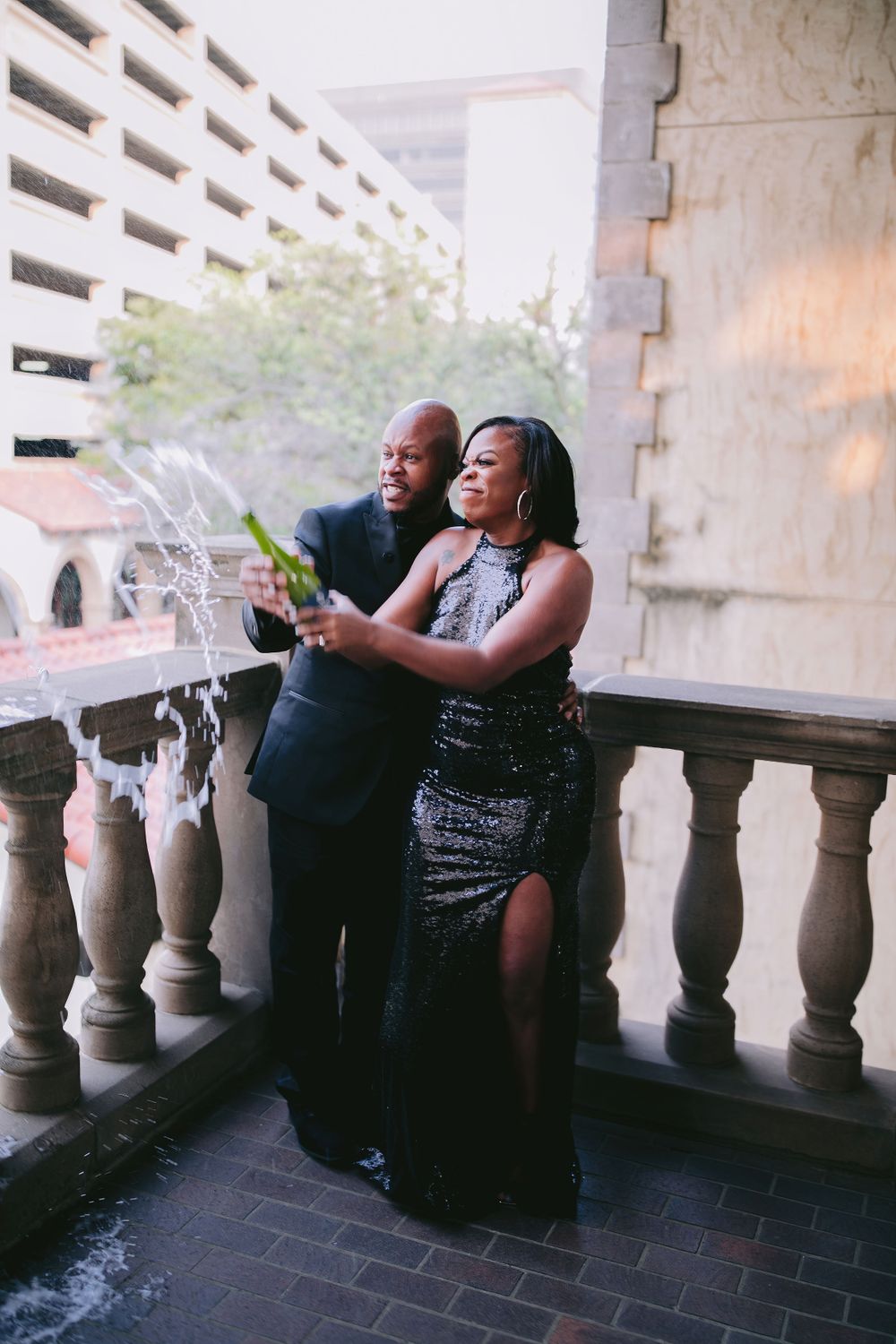 Mandalay Canal Walk at Las Colinas Engagement Photo