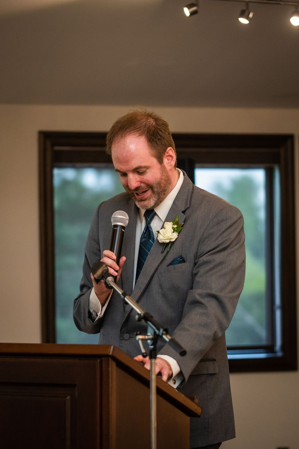 Best man speech at wedding reception at Stratford Country Club