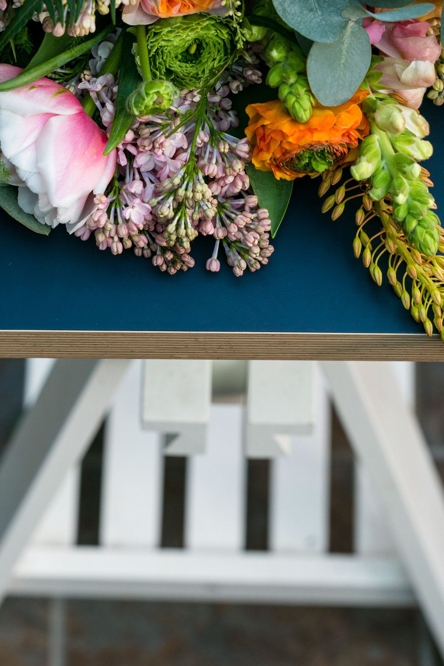 flowers on table Gloucestershire commercial photography