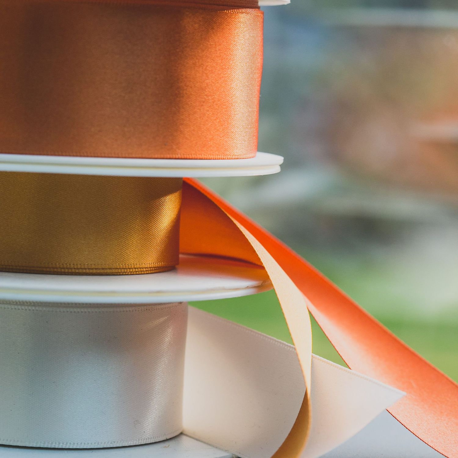 orange ribbon Gloucestershire branding photography
