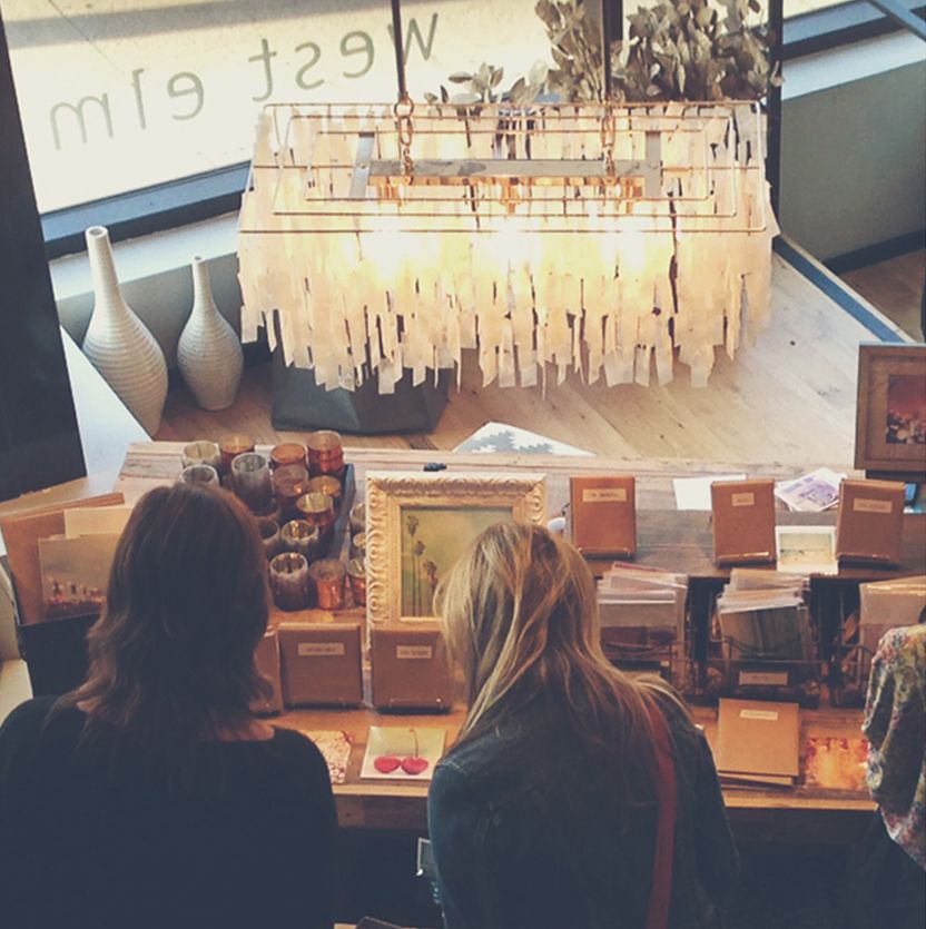 Art pop up at West Elm