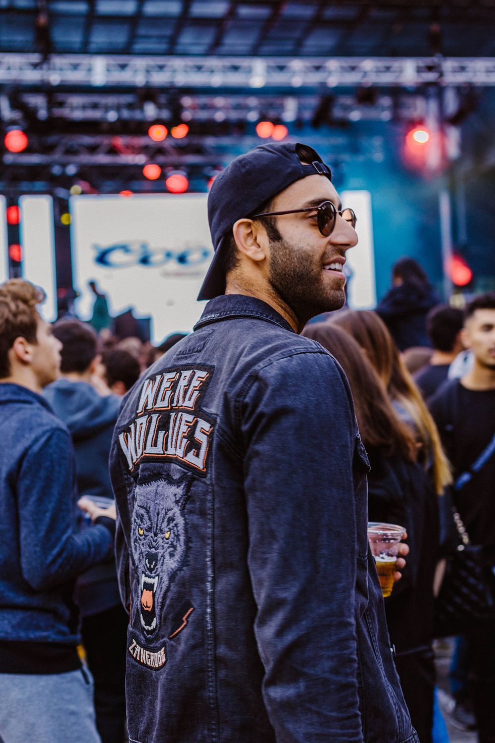 Student with jacket at 2018 UBC AMS Welcome Back BBQ ft. Jauz, KILLY, Whipped Cream, Mcevoy, The Afrolution and M!G!H!