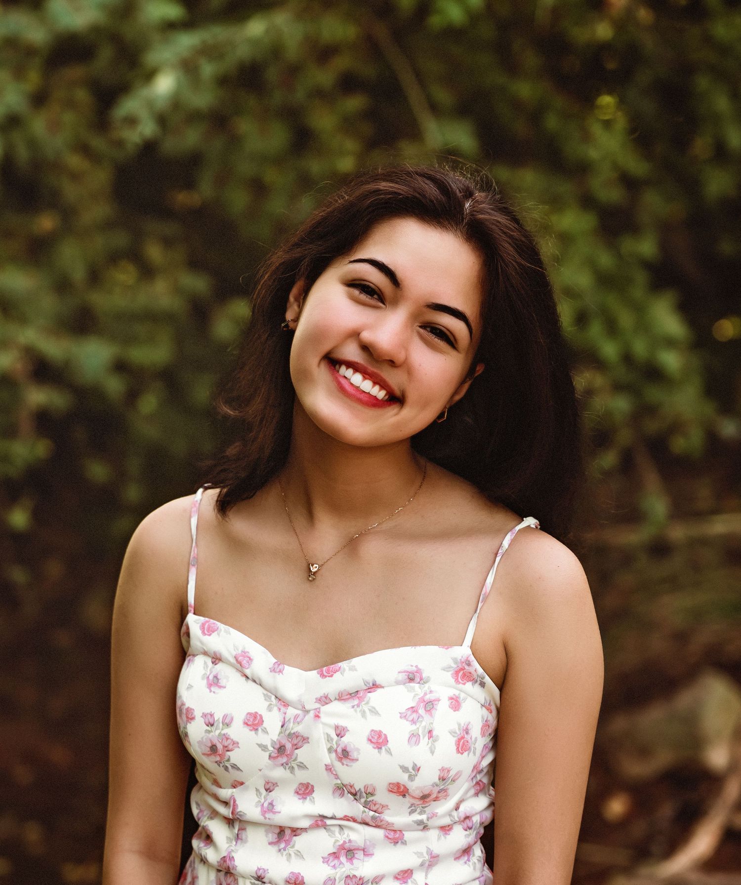 smiling senior girl portrait