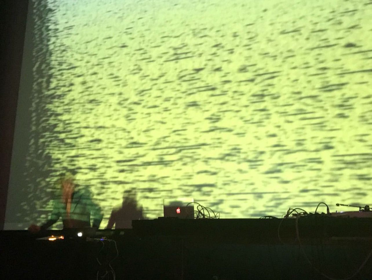 Daedelus, 2017, Gray Area, San Francisco, CA - Wall projection, DJ, music, turntable, electronics