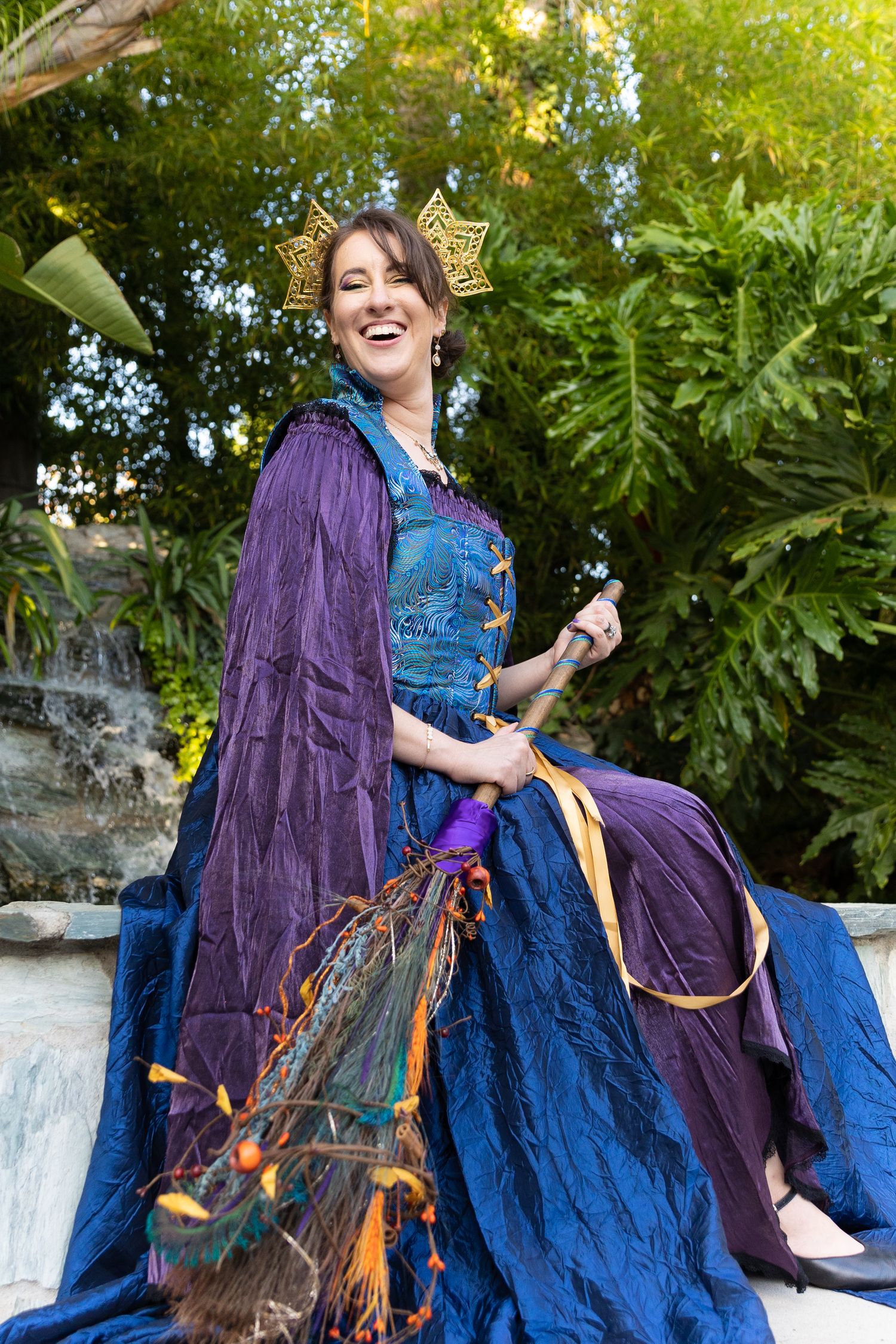Portrait of the bride on her wedding day.