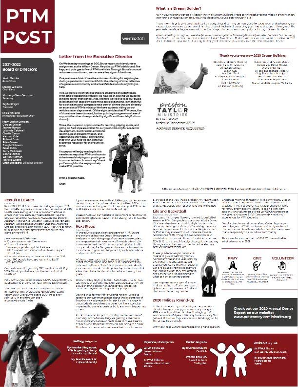 Quarterly Newsletter Re-Design