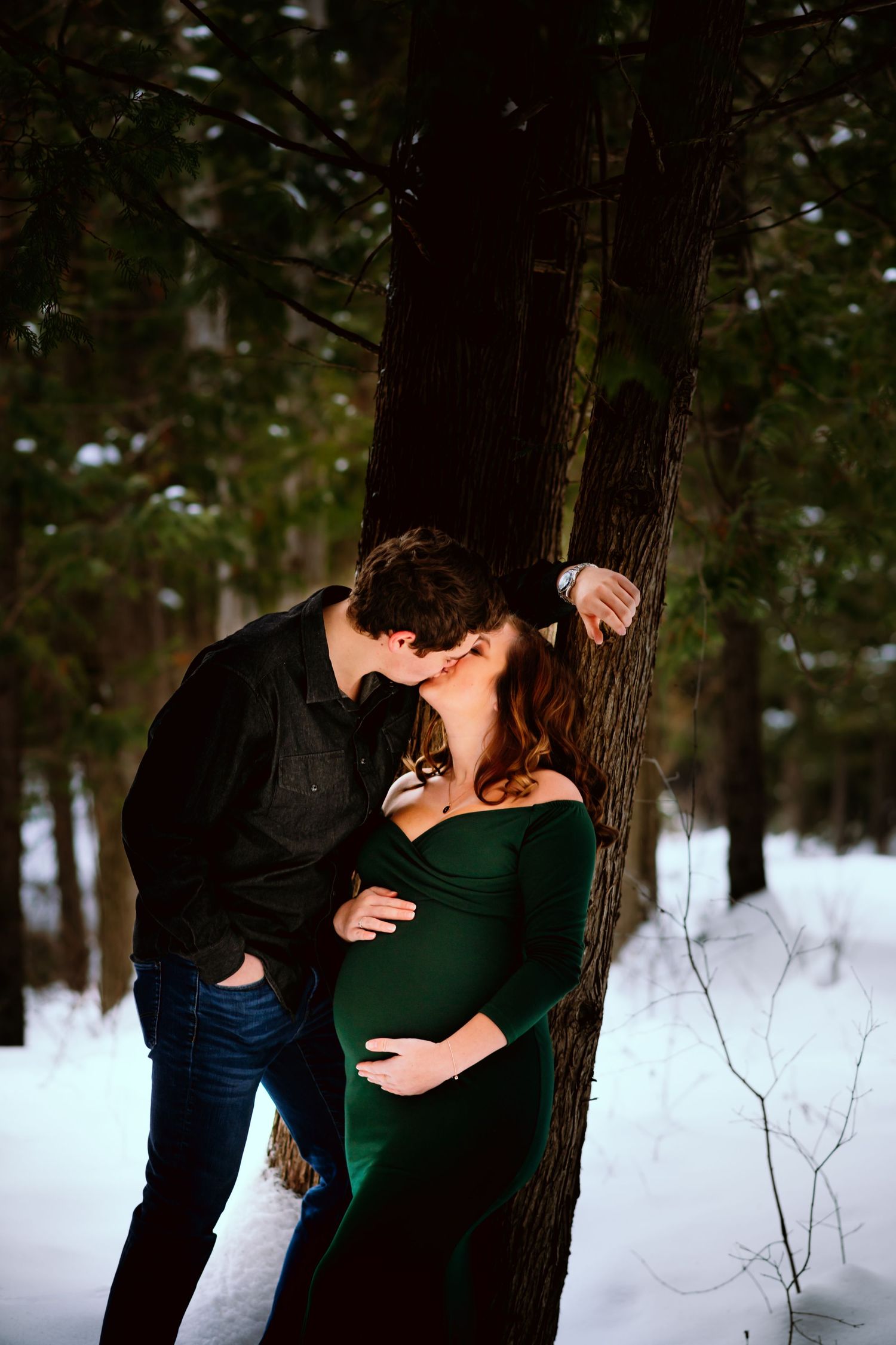 maternity couple winter ontario