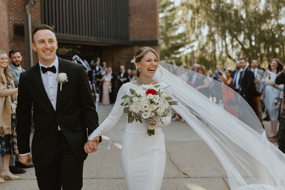 Long Island wedding ceremony exit