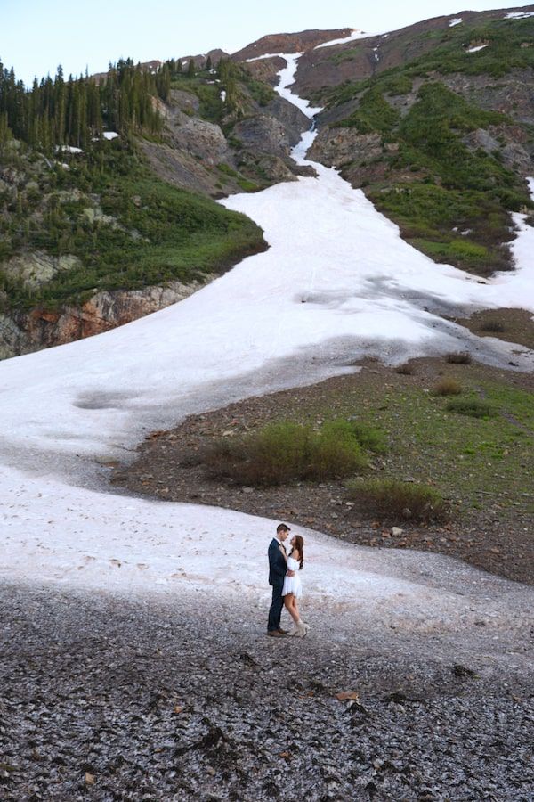 winter colorado elopement