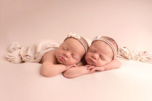 posed, simple cute and timeless, twin babies