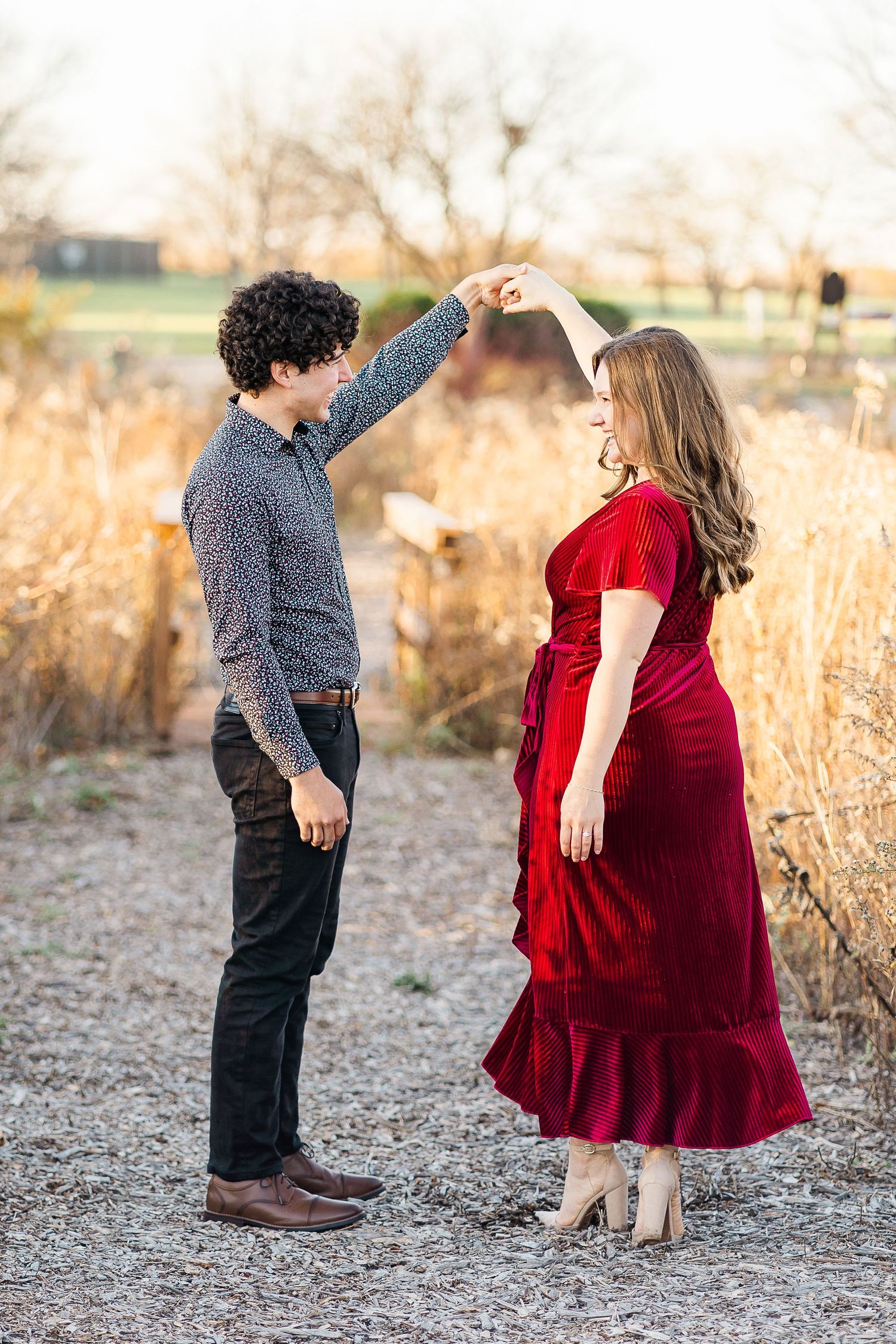 Engagement Session in Racine Wisconsin for young engaged couple married in Lannon Wisconsin. Milwaukee Photographer.