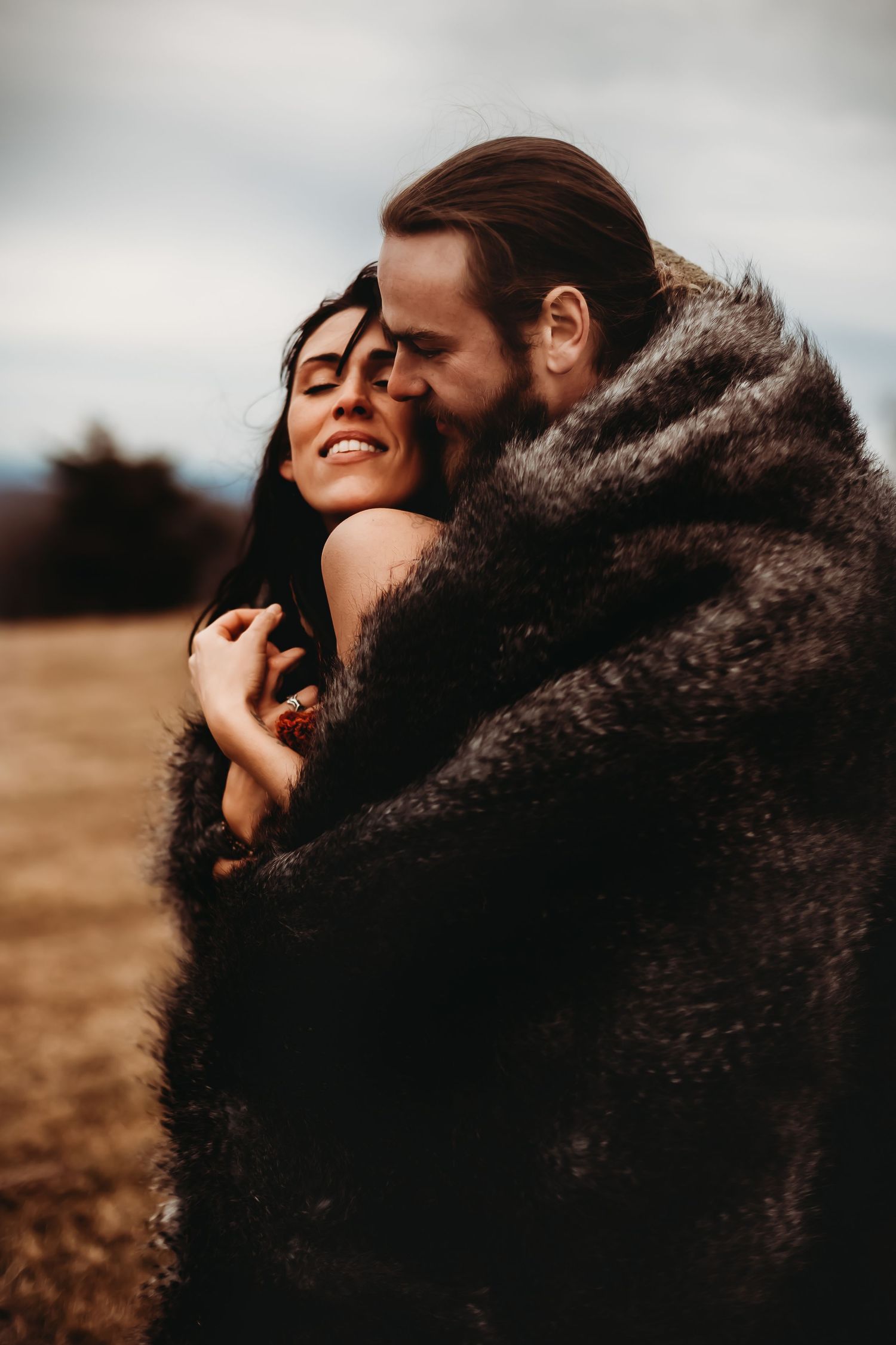 Couple intimate