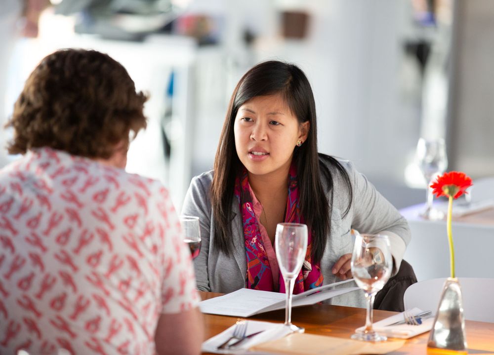 Customers enjoying a meal in a modern pizza restaurant in Tunbridge Wells -1