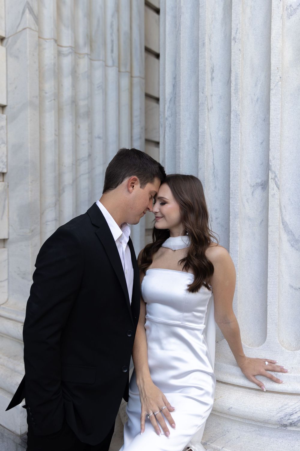 Orlando luxury wedding photographer bride and groom sharing an intimate moment.