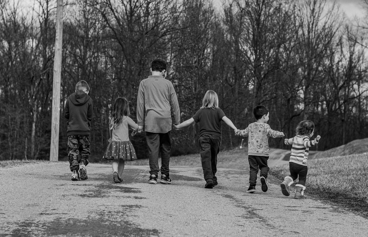 grandkids, fall shoot