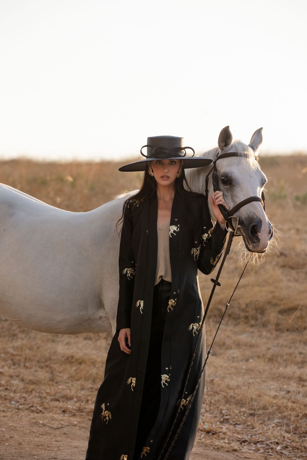 Editorial fashion shoot with modern styling and bold silhouettes.