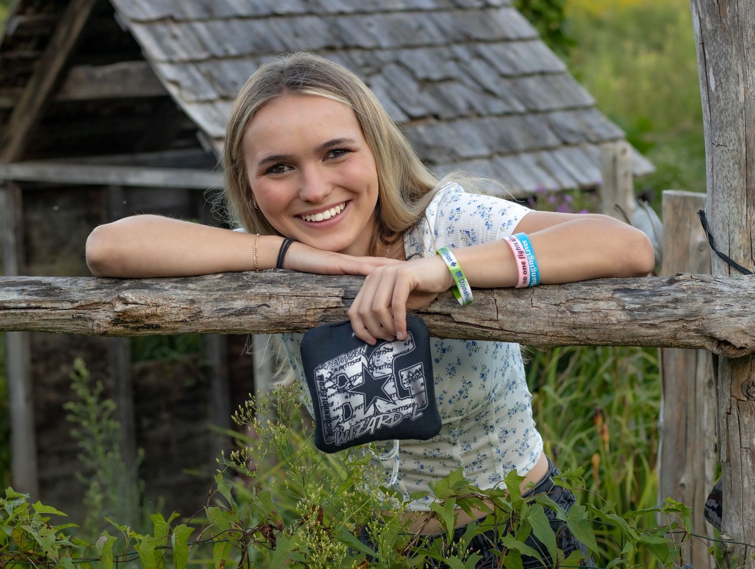 Bean bag senior portrait