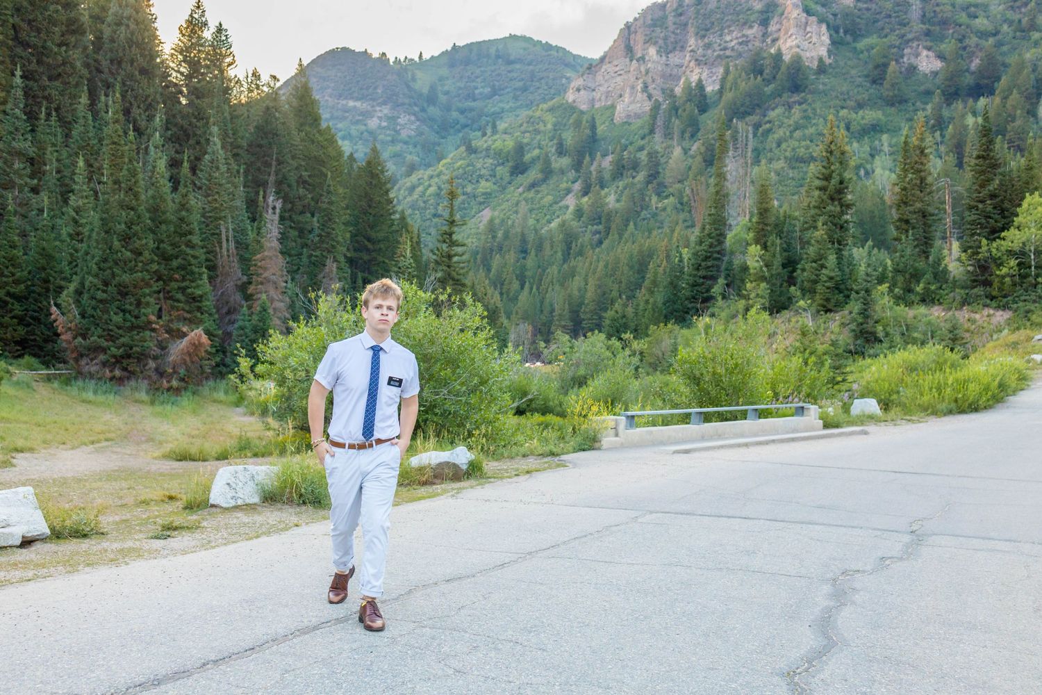A missionary portrait in the mountains