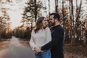 Fall family session at Laurie Provincial Park in Grand Lake, Nova Scotia