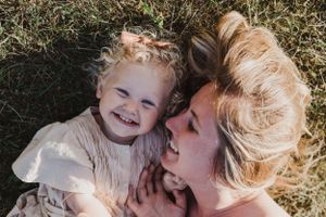 Mother and daughter session at Little Bluff in Prince Edward County, Ontario