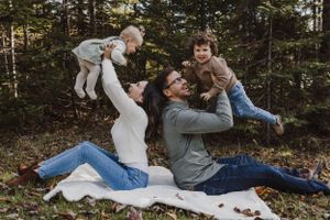 Fall family session in Hammonds Plains, Nova Scotia