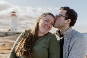 Couples session at Peggy's Cove Nova Scotia - Halifax Photographer