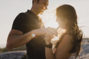Anniversary session at Polly's Cove, outside of Halifax, Nova Scotia