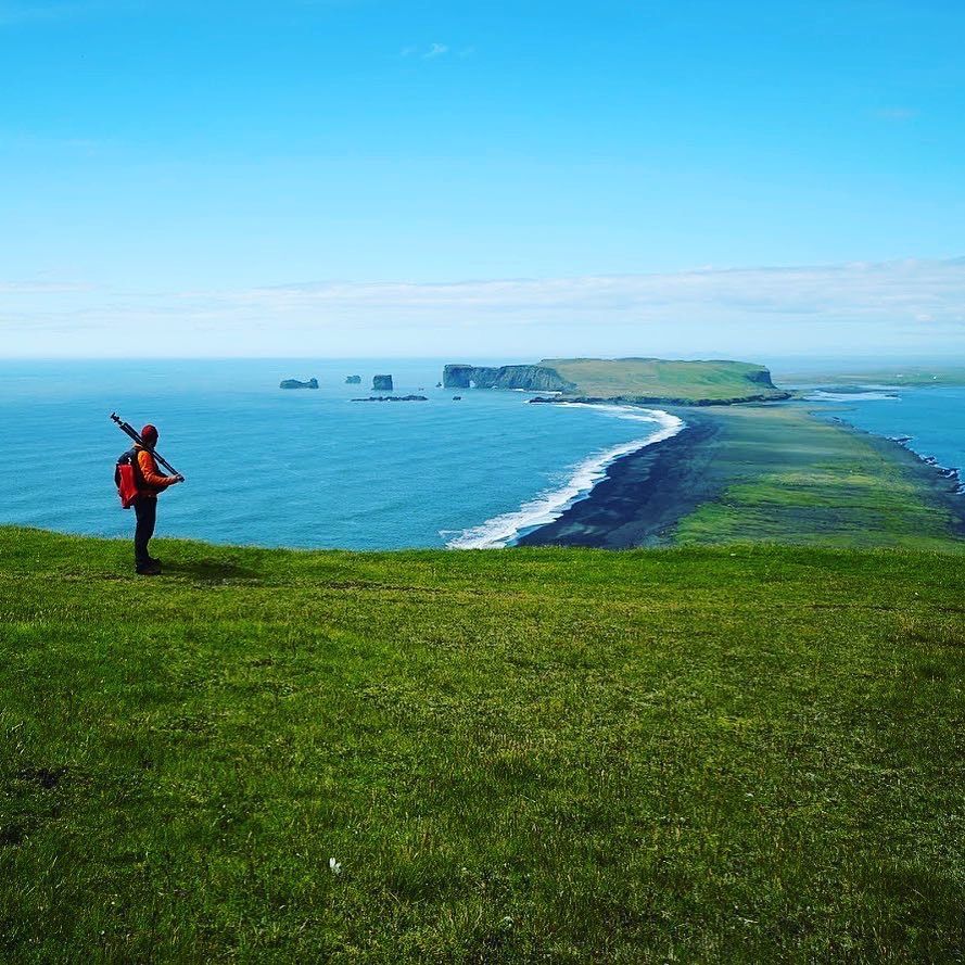 Zelfportret landschapsfotograaf Ijsland.