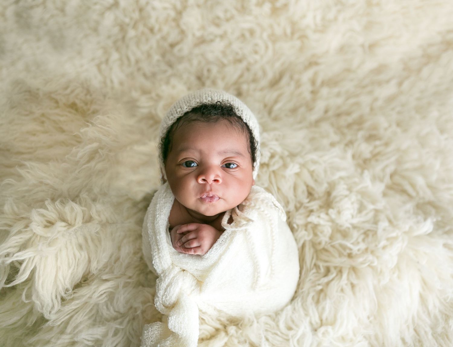 Orlando Newborn Photography, baby girl wide awake