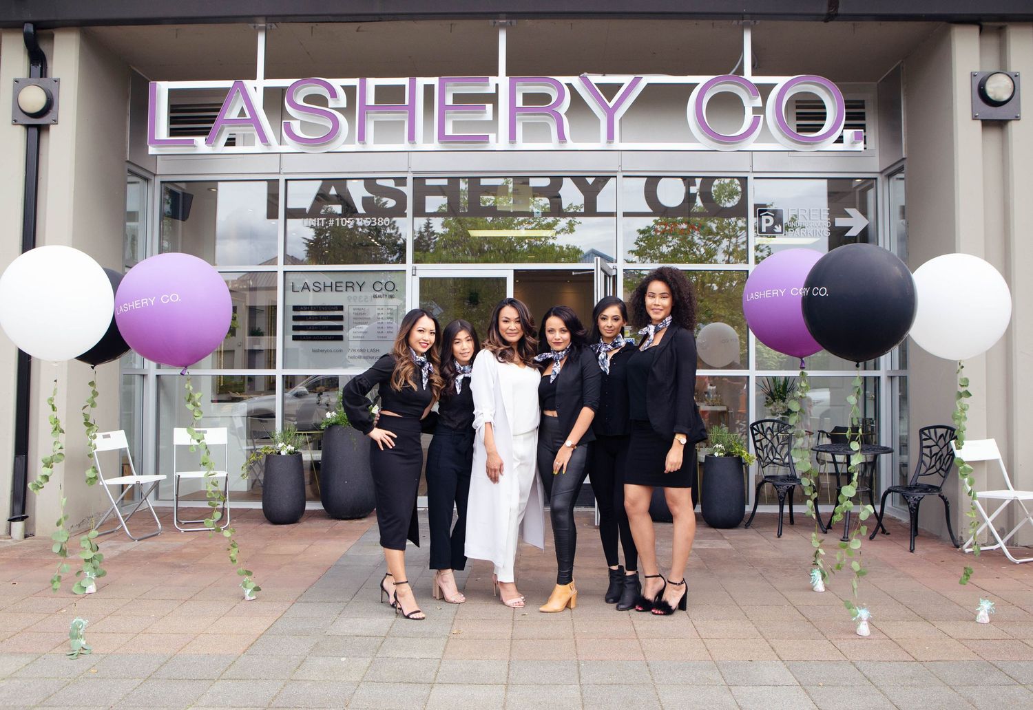 Surrey BC Vancouver Event Photographer Lashery Co Lash girl coworkers